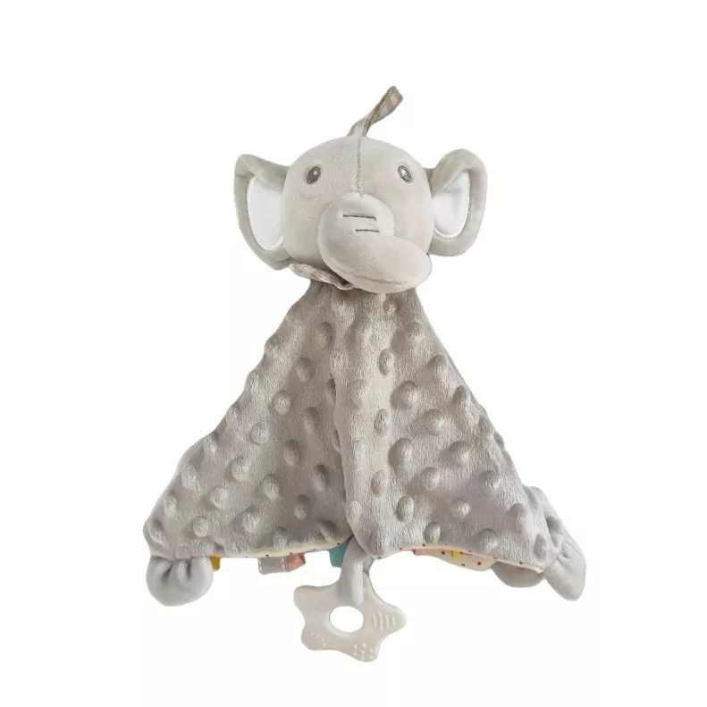 Elephant Teether Comforter Baby Plush အရုပ်