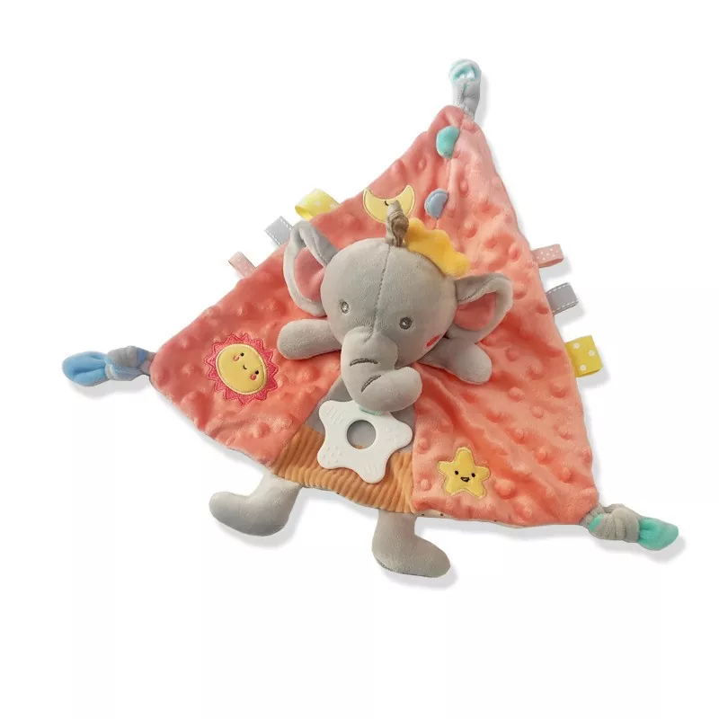 Elephant Teether Comforter Baby Plush Toy